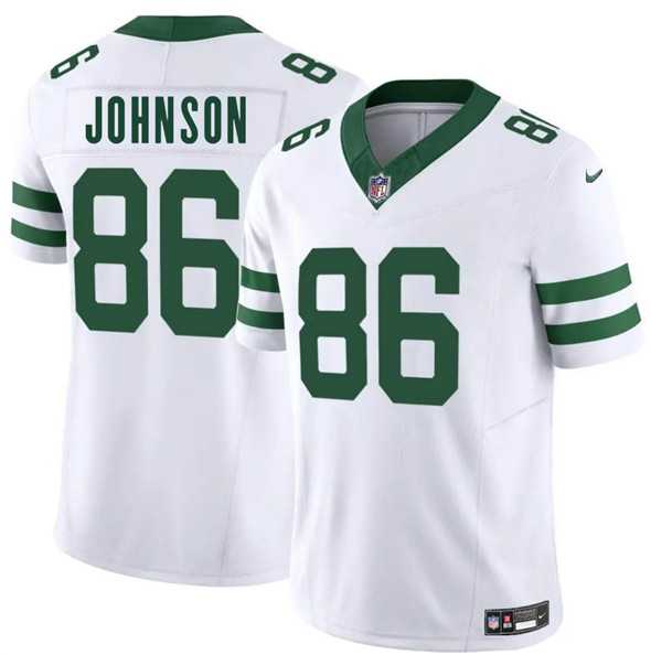 Men & Women & Youth New York Jets #86 Neal Johnson White 2025 F.U.S.E. Vapor Untouchable Limited Stitched Jersey
